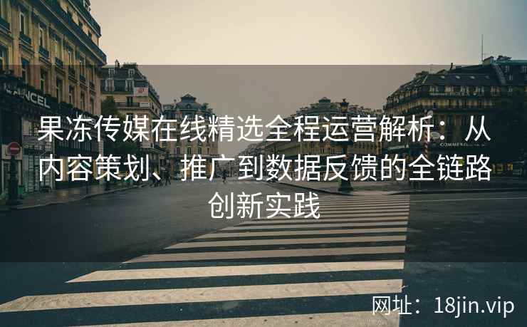 果冻传媒在线精选全程运营解析：从内容策划、推广到数据反馈的全链路创新实践